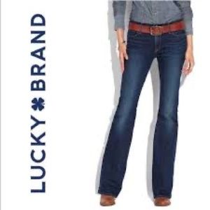 LUCKY BRAND CHARLOTTE KICK FLARE DARK WASH JEANS Size 8